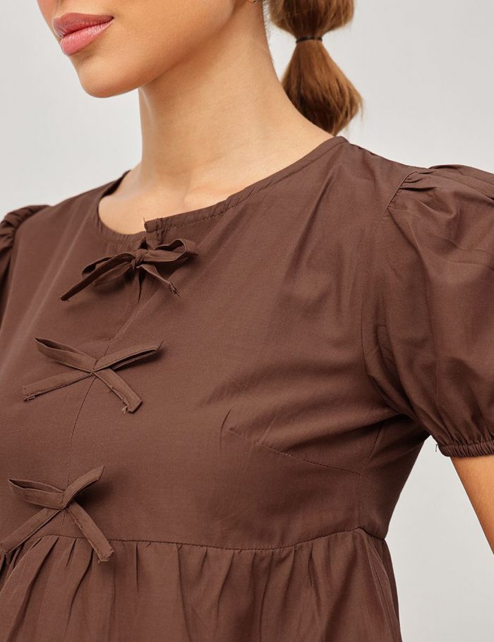 7e262547-fd41-404a-8a9b-f9845324ebf51752771910840-STREET-9-Puff-Sleeve-Tie-Up-Neck-Cotton-Peplum-Crop-Top-9181-2 7e262547-fd41-404a-8a9b-f9845324ebf51752771910840-STREET-9-Puff-Sleeve-Tie-Up-Neck-Cotton-Peplum-Crop-Top-9181-2